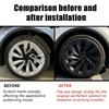 4PCS Hubcaps 20 Inch for Tesla Model Y Juniper 2025 Performance Wheel Cover for Helix 2.0 Wheels Hub Cap Full Rim Accessories