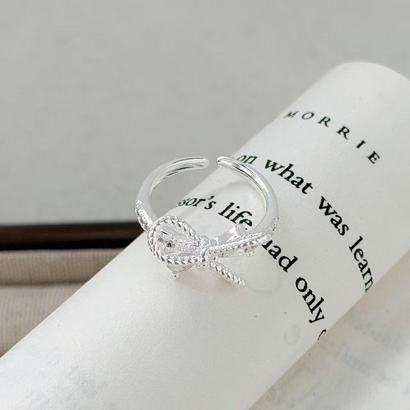 Wind Fashion Super Fairy Love Zir*****Pen Ring Niche High Sense Stacking Wearing Personalized Ring
