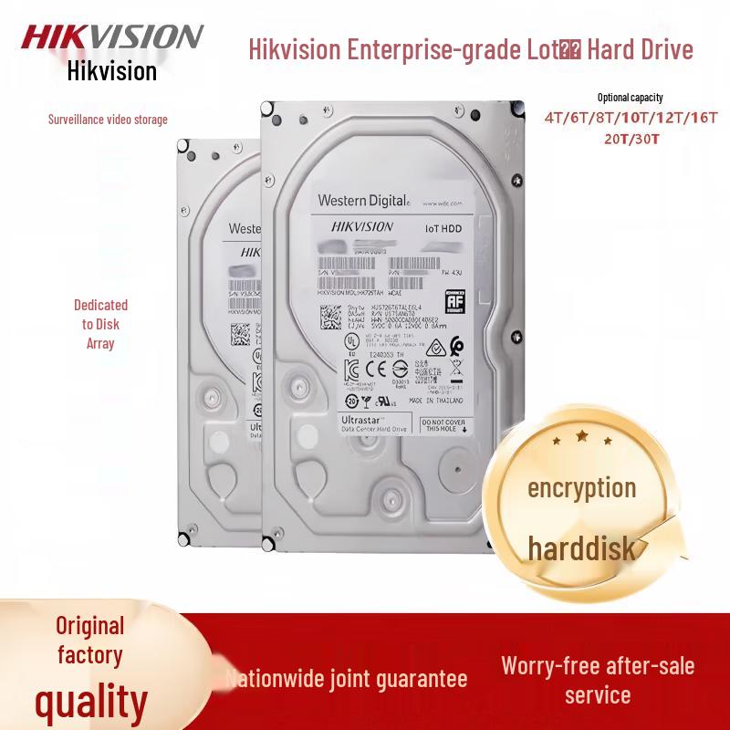 Hikvision Enterprise Grade Surveillance Hard Drive 4TB CN plug (adapter included)