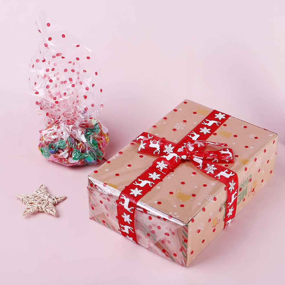Dustproof Transparent Flower Wrapping Paper Cellophane Wrap Roll Waterproof Flower Shop Bouquets Christmas Gift Wrapping Supplie