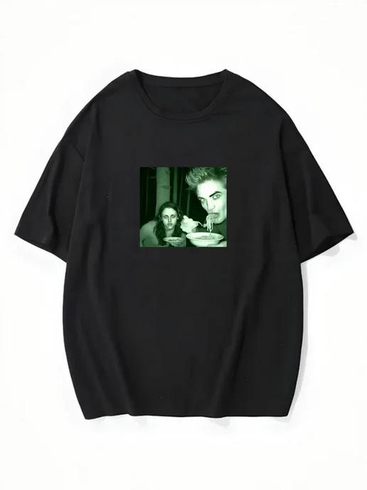 Oversized T-shirt with a “Twilight” print XL