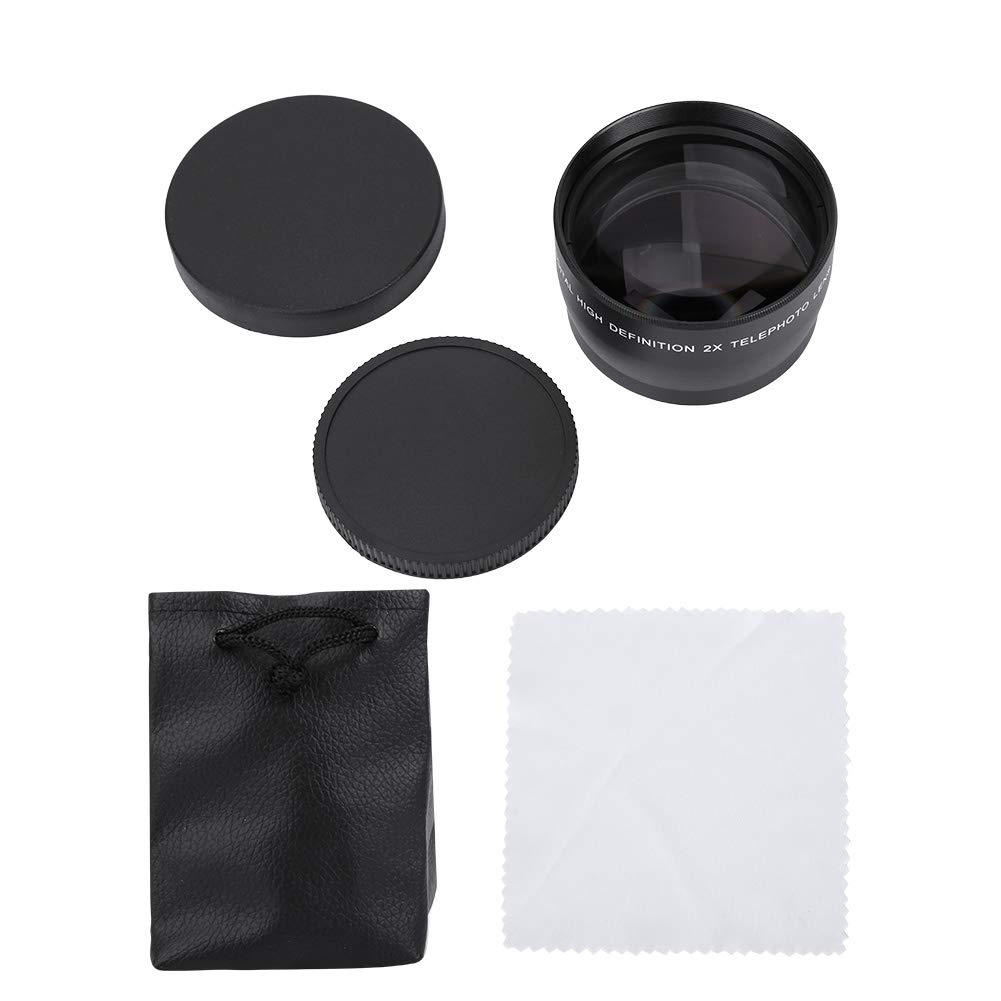 58mm 2X Câmera Telefoto Universal Liga de Alumínio Teleconversor Óptico, Lente, Acessório, + Vidro, Aprox.. 6.8 6.8 4.5cm