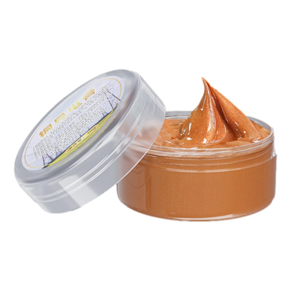 

30g Copper Grease Paste High Temperature Conductive Grease Multipurpose Electrical Contact Compound for Automotive Electronics