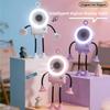 Summer New Model with LED Lights and Intelligent Digital Display Handheld Fan - Cute Cartoon Robot Desktop Fan