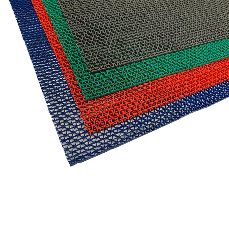Mickey Agent PVC S-Type Hollow Drainage Anti-slip Mat 5mm Thick, 0.9m Wide