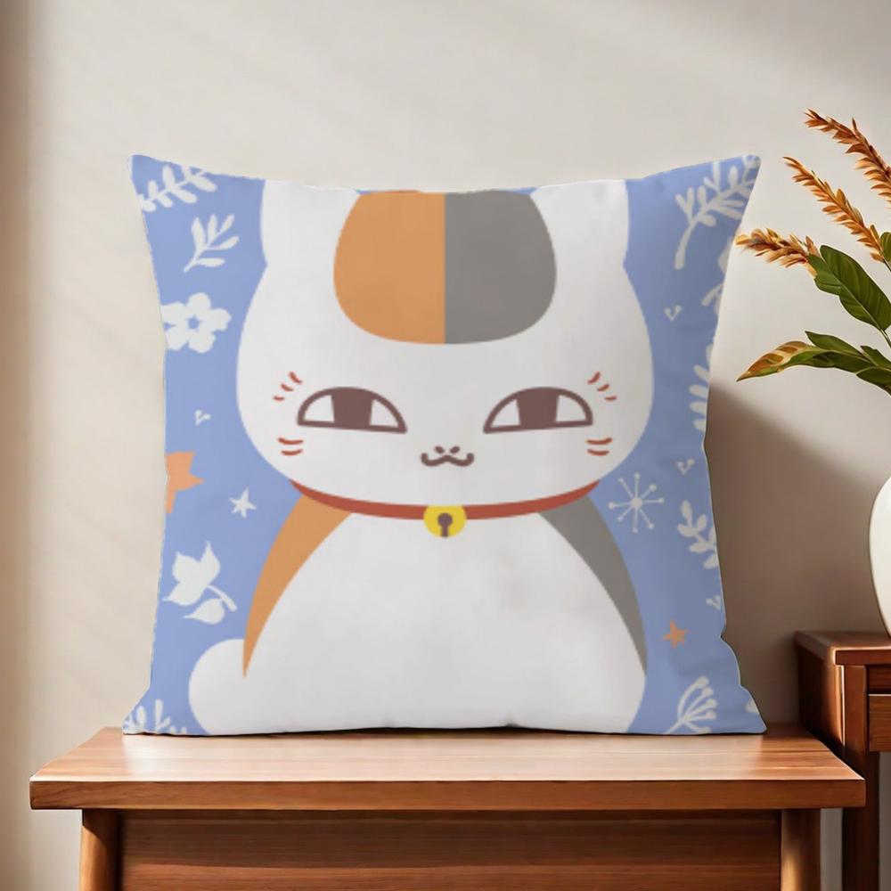 Cute Cat NNyanko MMadara cushion cover For Pillow Printing Sofa Decoration Home Car Room Coffee Shop Office Nordic Simplicity