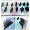1 Pair Of Colored Eyeshadow False Eyelashes Lazy Self-Adhesive Natural Thick Curled Eyelashes