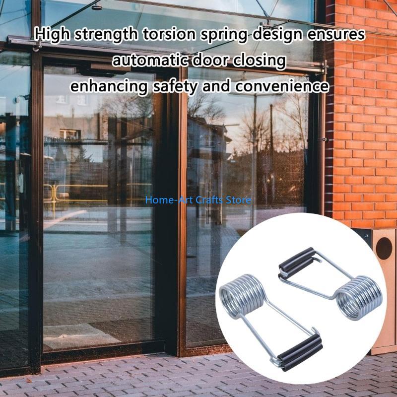 Y3NA 6Pcs Butterfly SelfClosing  Automatic Door Closers with Rubber Bumper Spring Hinge Door Closers for Door Butt Hinge Pin