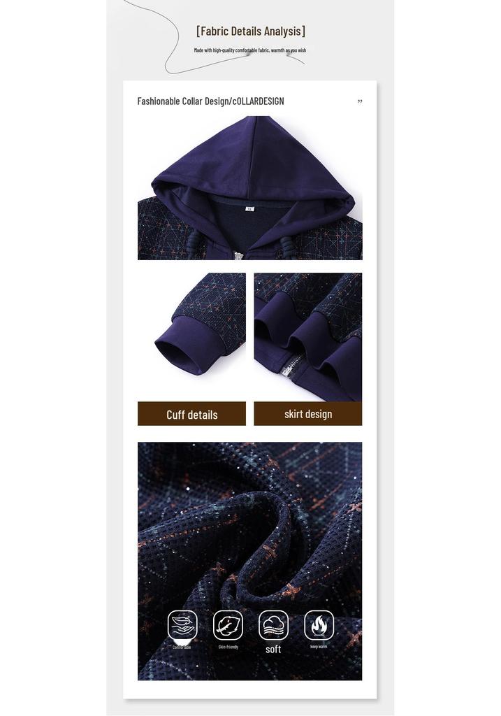 Stylish Plus Size Sportswear Set for Middle-Aged & Elderly Women - Spring & Autumn Casual Jacket