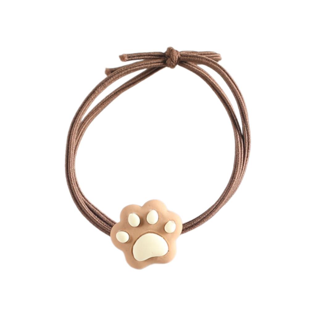 Cartoon Kitten Paw Style Cat Paw Hair Tie Hair Rope Strong Hold Christmas Costume Cat Paw Cute Hair Rope Non-Slip