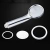 Water Saving Shower Heads Silver Shower Head For-Turbo High-Pressure Energy Water Saving Bathroom Handheld Showers Accessories