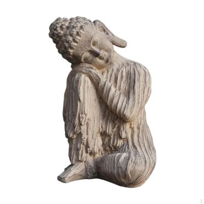 Buddha Figur Dekorative Skulptur Kunsthandwerk Tischornament Gartenstatue für Schreibtisch