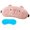 Cooler Cold Gel Kapibala Capybara Sleeping Eyepatch Breathable Plush Eye Patch  Travel Rest Relax