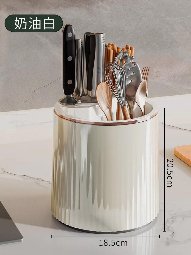 

Вращающаяся подставка для ножейКухонная полкаМногофункциональный ящик для храненияТрубка для палочек для едыУниверсальный измельчитель для ножейКорзина для палочек для еды белый