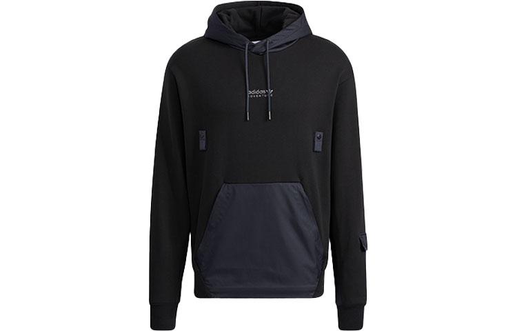 Adidas Originals Sweatshirts Men s Black Hooded Moderate Regular HC0364 S