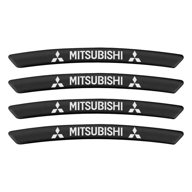 

4pcs Car Rim Modification Stickers Wheel Decoration Decals Accessories for Mitsubishi Xpander Attrage Lancer ASX Mirage Pajero чорний