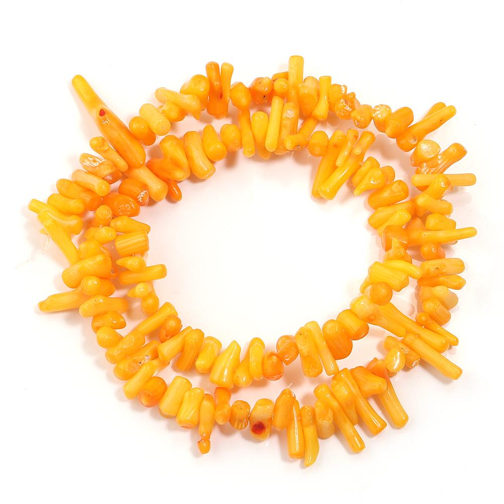 Natural Stone Coral Beads 6x15mm Irregular Shape Loose Spacer Stone Beads for Jewelry Making DIY Necklace Bracelets Accessoires