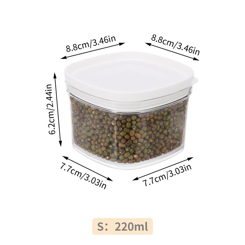 

Холодильник Запечатанный контейнер для хранения свежих продуктов Кухонный органайзер Коробка Пластиковый контейнер для хранения Прозрачная банка для специй и фруктов