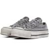Chuck Taylor All Star Wmns Converse Piattaforma Rialzata Low 'Smoked Canvas - Grigio' Donna 563112C