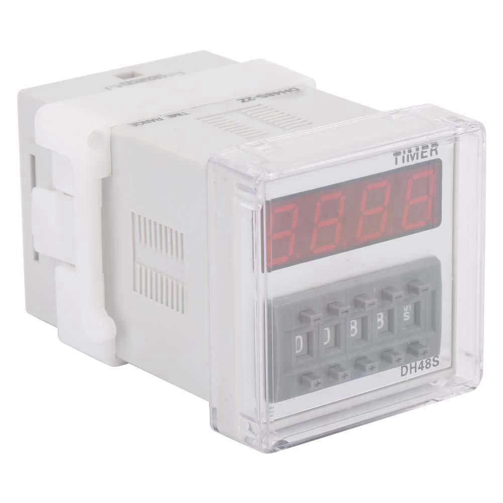 DH48S 2Z LCD Display Time Timer Delay Relay 220VAC 0.01 Seconds 9999 Hours