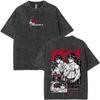 Vintage Baki Hanma Anime T-Shirt for Men and Women, Retro Oversize Sleeve T-Shirts, Gothic Hip Hop T-Shirts 609