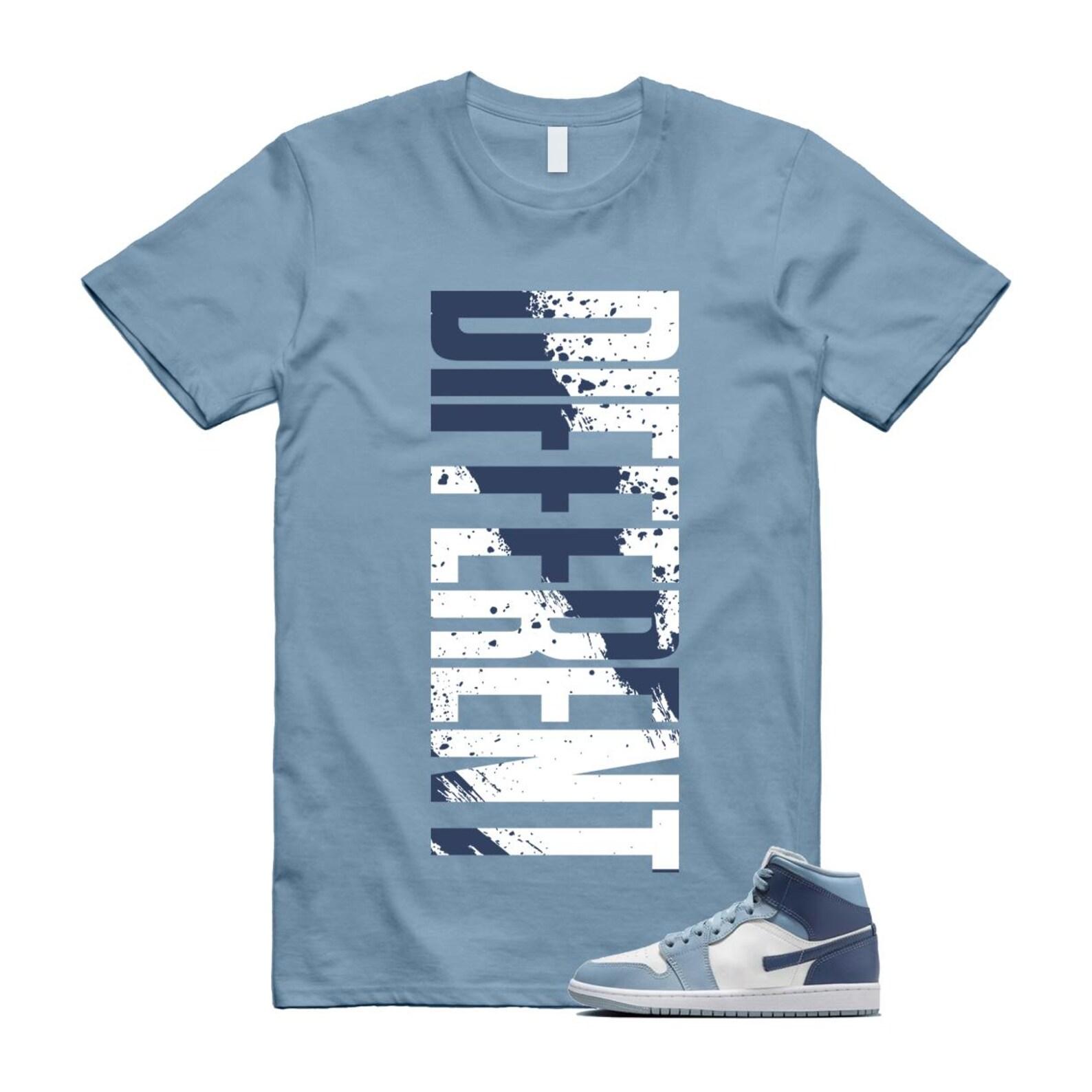 1 Diffused Blue Grey White Mid T Shirt Match DFRNT S