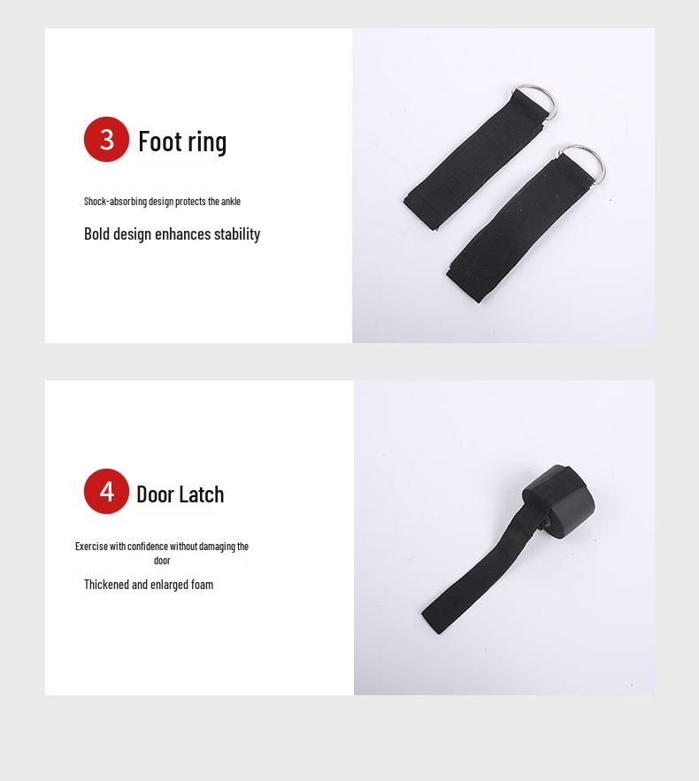 Home Fitness Resistance Band Set for Arm, Leg, and Waist Training