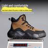Men's Lightweight Steel Toe Safety Shoes: Anti-Smash, Anti-Puncture, Breathable, Fashionable, and Wear-Resistant Work Footwear.