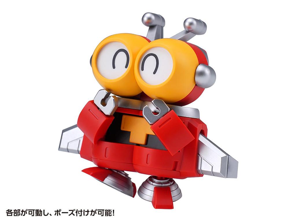Wave Tachibana Neko Kogyo QOSMOS Series Bee Robo Kabutack Tobima Sky Denden Roller Set Total Height 18cm Plastic Model Assembly Kit & Non-scale