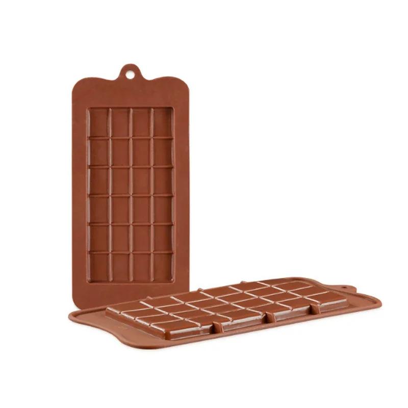 High Quality DIY 24 Cavity Square Silicone Chocolate Molds food grade Bakeware Eco - friendly Cake Molds 1PC