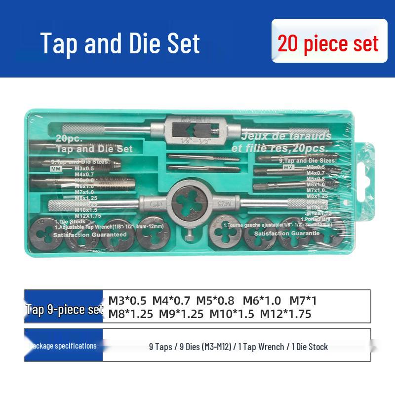 Manual Ratchet Hand Tap Wrench Set for Threading and Reaming