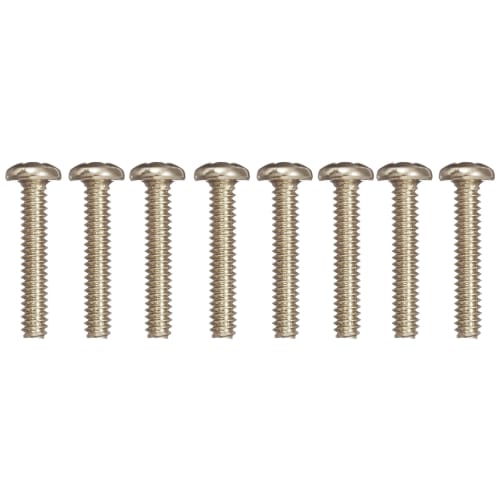 Scud Single Coil Pickup Mounting Screws, Inch Size, 8P Chrome W-SPC
