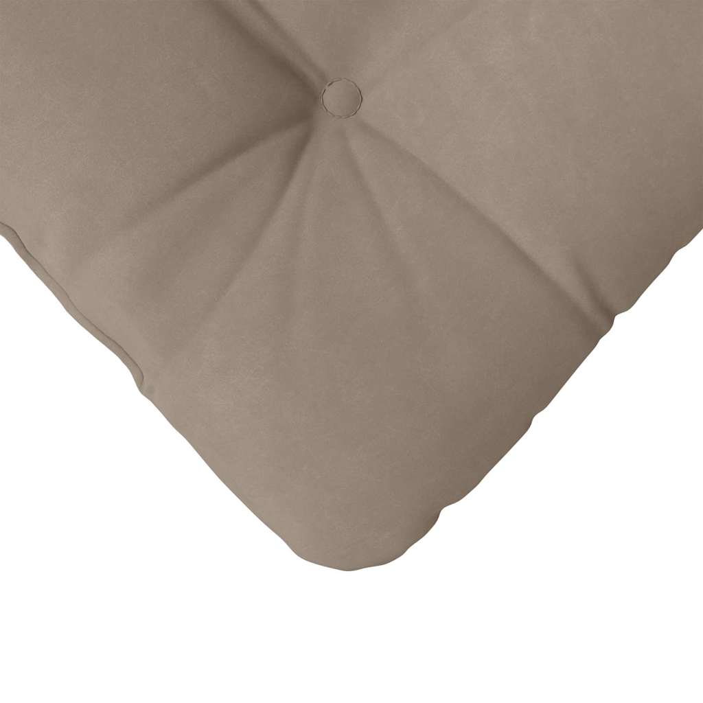 Seat Cushions 4 Pcs Taupe 40 X 40 Cm Microfiber Fabric