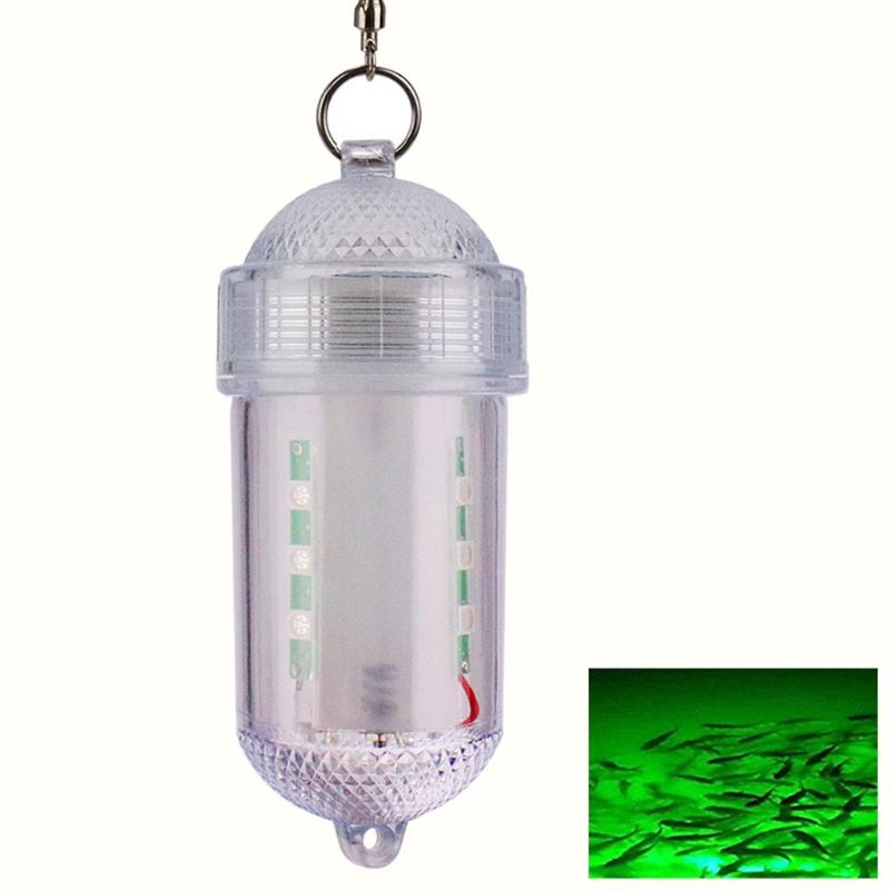 

Super Bright LED Underwater Fishing Light 12 LED Night Fishing Light Fish Gathering Underwater Attracting Fish Lamp зелений