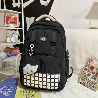 College-Stil Schultasche Damen Rucksack Große Kapazität Leichter Rucksack
