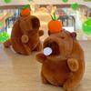 1-20PCS Plush Persimmon Spit Bubbles Capybara Key Pendant Cute Plush Keychain Plush Doll Toy Schoolbag Pendant Gift Pendant