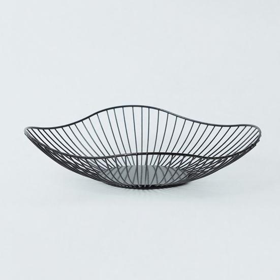 Cesto Portfrutta in Filo Metallico Decorativo Porta Frutta da Banco per Cucina Decorazione per la Casa a Un Livello Ciotola da Portata in Ferro per Frutta Verdura Snack