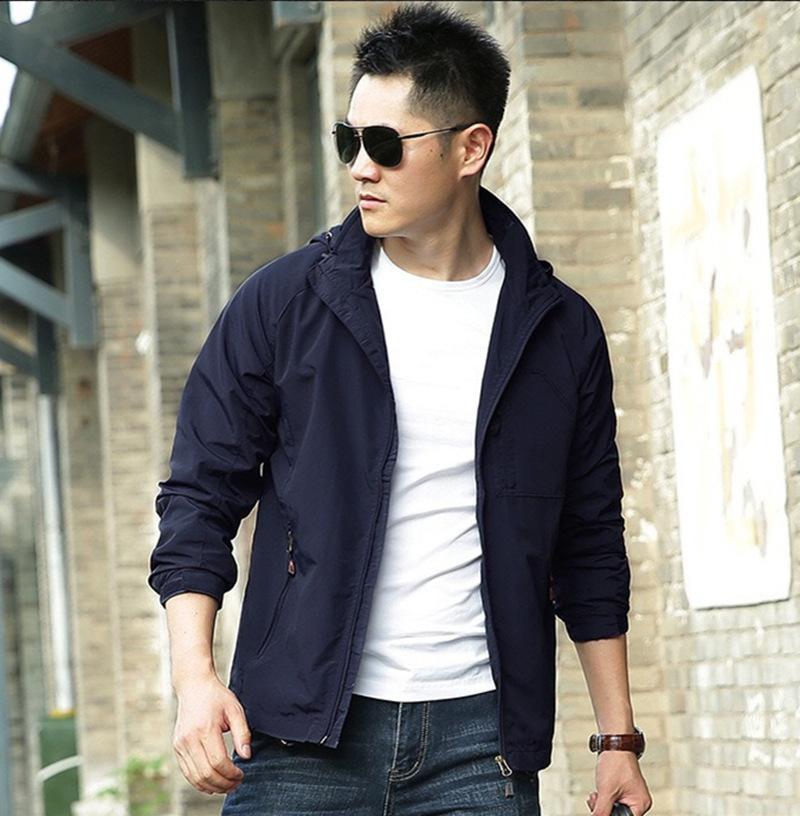 Men's Thin Jacket Outdoor Military Assault Hooded Waterproof Mountaineering Suit Men's Windbreaker Jacket