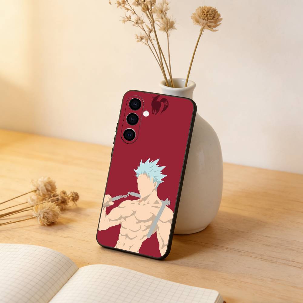 

The Seven Deadly Sins Phone Case For Samsung Galaxy A73,A72,A71,A70,A53,A52,A51,Soft Silicone Black Cover Samsung a50 30s 50s