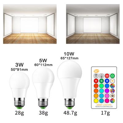 Flash Strobe Fade Mode for Home Decor RGBW Led Bulb GU10 Color Changing Light Bulb with Remote Control 2 Pack 8W RGBW Led Light Bulb with Time Function Party- Cool White Not Include Battery