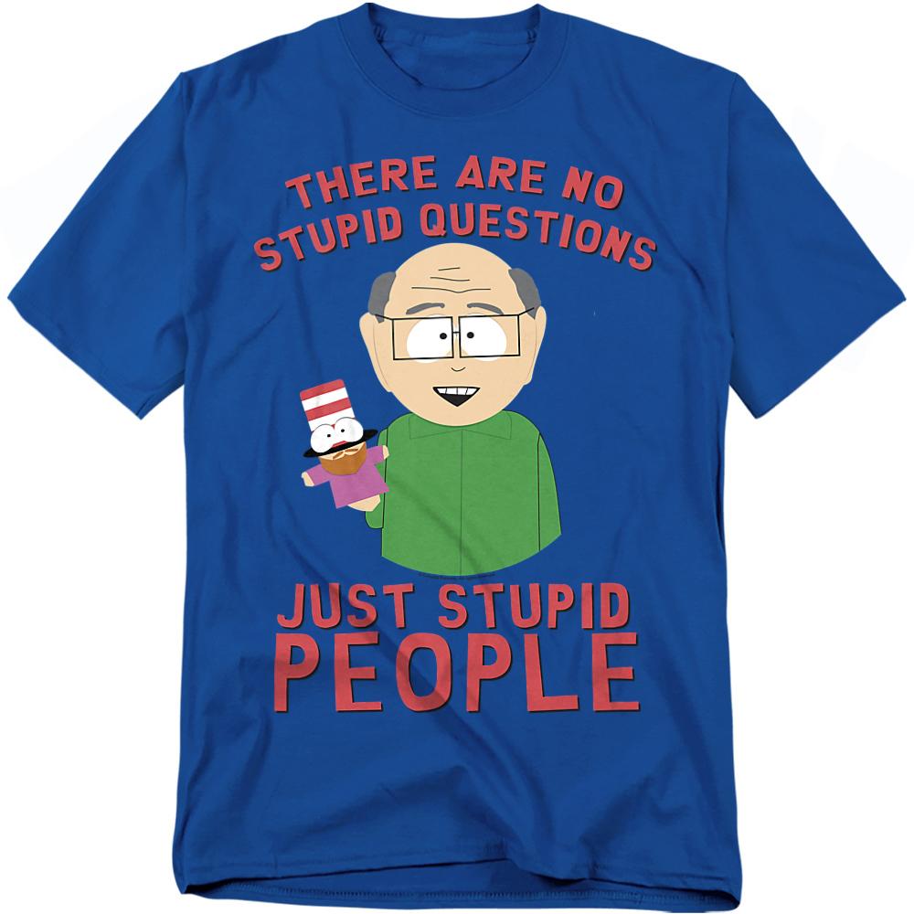 South Park Unisex Adult No Stupid Questions T-Shirt