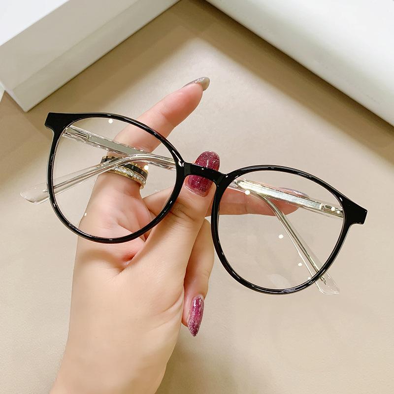Clear Blue Light Glasses Female Hyperopia Prescription Computer Glasses Women Luxury Brand  Round Fashion Eyeglass Readers