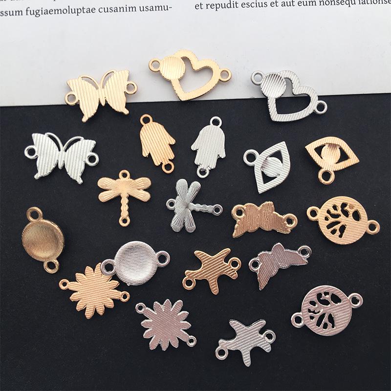 Evil Eye Charms with Butterfly & Starfish Connectors for DIY Jewelry Bracelets & Necklaces