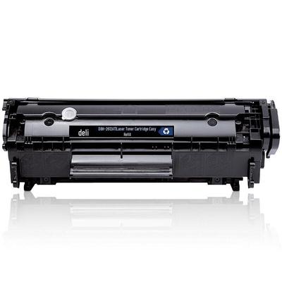 Deli 12A Compatible Easy-Refill Black Laser Toner Cartridge