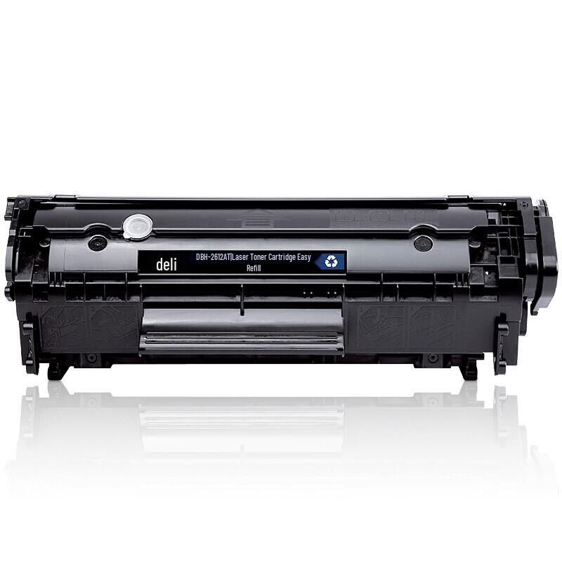 Deli 12A Compatible Easy-Refill Black Laser Toner Cartridge