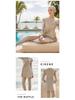 European & American Long-Sleeve One-Piece Swimdress with Slimming Pants