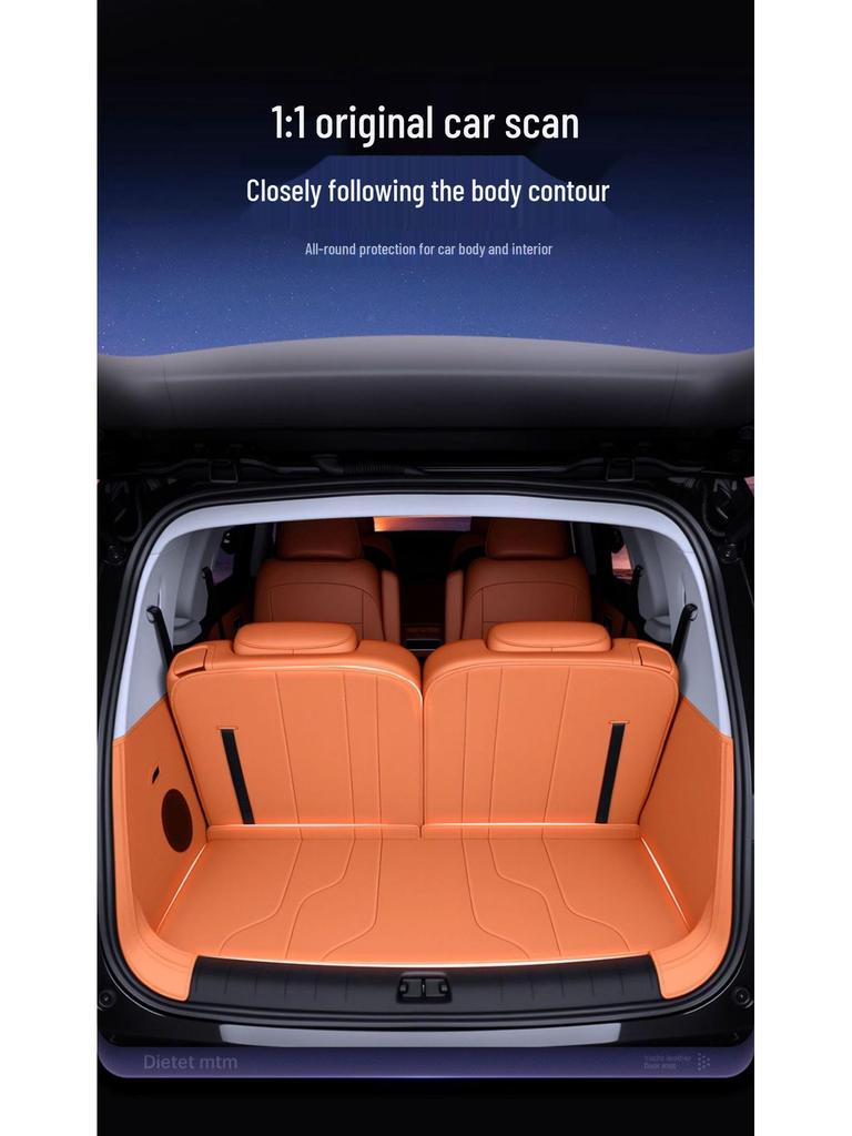 Leapmotor C16 Trunk Mat Full Coverage for Five/Six-Seater 2025 Model - Car Modification & Decoration Accessories.