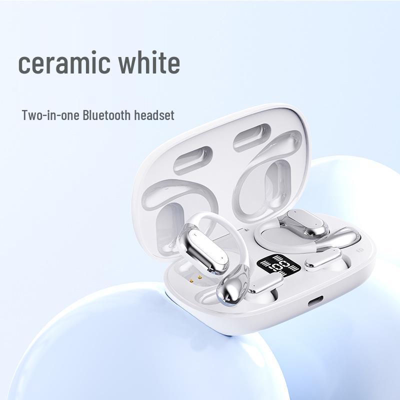

2025 Clip-On Bluetooth Earbuds: Half-In-Ear Design, Noise-Canceling, Large Battery for Extended Life