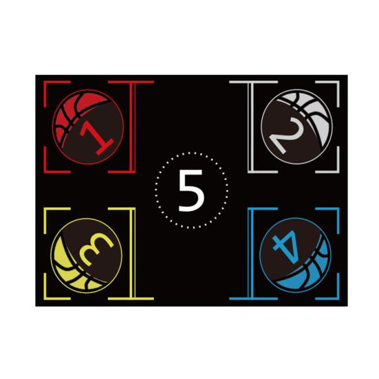 Basketball Footwork Training Mat Non-Slip Low Noise Basketball Training System Mat Agility Footstep Training Mat for Dribbling Training At Home