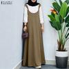 Women Casual Round Neck Long Sleeve Loose Patchwork Long Dress